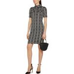 Max Mara Cesy Monogram jacquard платье MaxMara, черный - фото 9