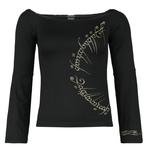 Рубашка с длинными рукавами Der Herr der Ringe Ring Inscription, черный - фото