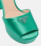 Сатиновые босоножки на платформе Prada, Assenzio - фото 6