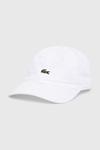 Хлопковая бейсболка Lacoste, белый - фото