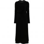 Мониле-детализированное макси-платье Brunello Cucinelli, черный - фото