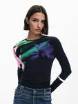 Desigual Лонгслив в черном цвете - фото 2