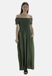 Платье Elara Maxi dress, Grün/Khaki - фото
