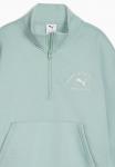 Толстовка Puma CLASS COMFORT HALF ZIP SHORT CREW , Light Moss/Light Blue - фото 3