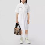 Детское платье Burberry Kids, цвет White - фото 3