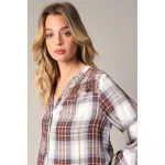 Рубашка с длинным рукавом Deeluxe Izelia, коричневый - фото 3