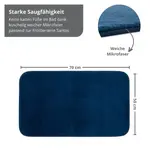 Коврик для ванной Sleepling, темно-синий - фото 2