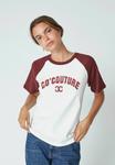 Футболка Co'couture EDGE BLOCK, Offwhite Winered/White - фото
