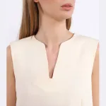 Блузка стандартного кроя Liviana Conti, экрю - фото 4