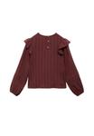 Блуза Mango Kids KID, Maroon/Brown - фото 2