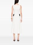 Платье миди с бантом NISSA, белый - фото 4