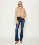 Джинсы Флора Flare fit Pinko, синий - фото 2