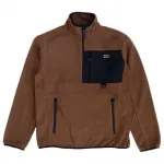 Флис Salty Crew Tundra polar half zip, коричневый - фото
