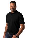 JP1880 Черная рубашка поло - фото