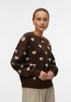 Джемпер Vero Moda VMHEART , Chocolate Martini/Brown - фото