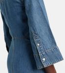 Хлопковое платье-рубашка Haydon Veronica Beard, Rebel Blue - фото 5