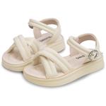 Противоскользящие дышащие детские сандалии для детей Budding, бежевый - фото 3