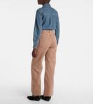 Джинсы Taylor с широкими штанинами Veronica Beard, Tan Sierra - фото 3