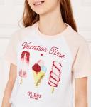 Футболки Cropped fit Guess, белый - фото 4