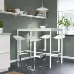 Барный стул, белый, 76 см, JANINGE IKEA - фото 4