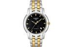 TISSOT Часы Men's Watch, Black Dial Medium Gold Strap - фото