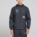 Куртка мужская Nike ветровка с капюшоном и принтом, черный - фото 3