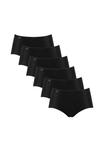 Трусики миди, набор из 6 шт., микрофибра 24/7 sloggi, черный - фото