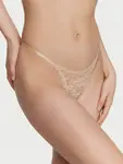 Трусики-стринги с кружевными стрингами The Lacie, цвет Marzipan - фото