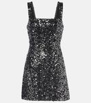 Мини-платье Benson с пайетками Simkhai, черный - фото