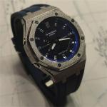 Часы Casio G-Shock Analog-Digital 2100 Series, арт. GA-2100-1A, 44 мм, синий/морозное серебро - фото 4