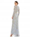 Женское вечернее платье с длинными рукавами и бисером MAC DUGGAL - фото 3