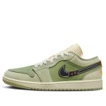 Кроссовки Air Jordan 1 Low SE Craft 'Light Olive', зеленый - фото