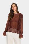 Блуза SAINT TROPEZ Labelle, шоколадный - фото 2