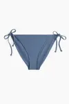 Плавки бикини со стрингами на завязках H&M, синий - фото 4