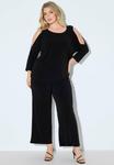 Топ Ulla Popken COLD SHOULDER, Black - фото