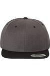 Кепка с плоским козырьком YP Classics Snapback, цвет dark heather/ black - фото