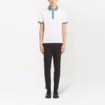 Футболка поло мужская белая PRADA - фото 3