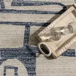 Современный коврик для дома и улицы Milani nuLOOM, 122x183 см, синий - фото 6