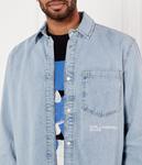 Рубашка джинсовая Regular fit Karl Lagerfeld Jeans, синий - фото 4