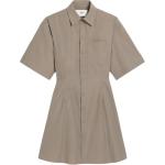 Ami Paris мини-платье-рубашка AMIPARIS, volcanic ash - фото