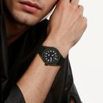 TIMEX Часы Wrist Watch Quartz Movement Eco Friendly Material Strap 43mm Black Dial Men's Watch, Black Dial - фото 5