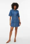 Короткое джинсовое платье daisy Vero Moda, Medium Blue Denim - фото 2