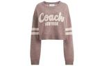 Свитер женский розовый Coach - фото