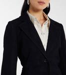 Замшевый блейзер Róhe, Black - фото 4