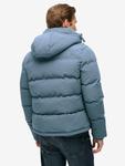 Куртка пуховик с капюшоном Everest Short Superdry, Stormy Weather Blue - фото 2