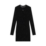Платье Givenchy Flocked Mini Dress, Black - фото