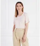 Льняная футболка Regular fit Samsøe Samsøe, розовый - фото 3