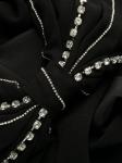Self-Portrait платье миди со стразами, черный - фото 6