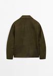 Куртка Massimo Dutti DISTRESSED EFFECT, Mottled Dark Green - фото 7