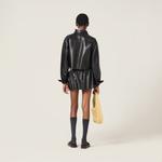 Рубашка из наппы plongé MIU MIU, черное - фото 3